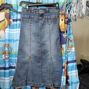 Cato girls long denim skirt size 12